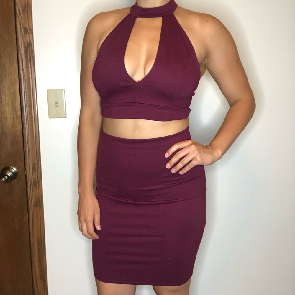 Two piece formal dress